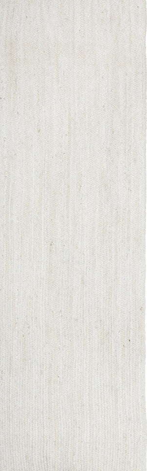 Bawley White Jute Runner Rug