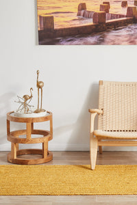 Bawley Yellow Jute Runner Rug