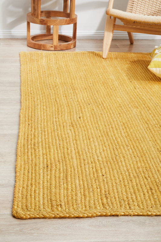 Bawley Yellow Jute Rug