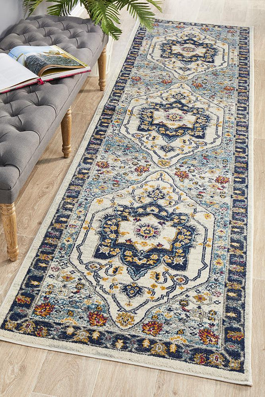 Dorrigo Harbour Blue Runner Rug