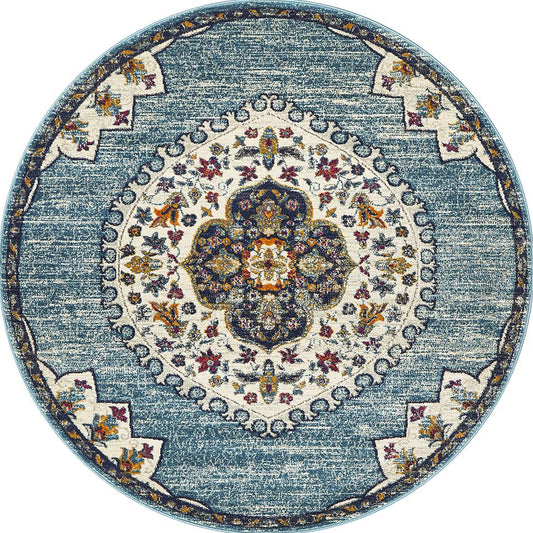 Dorrigo Denim Blue Round Rug