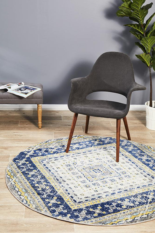 Dorrigo Midnight Blue Round Rug