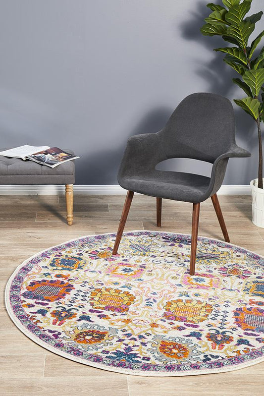 Dorrigo Spectrum Multicolor Round Rug