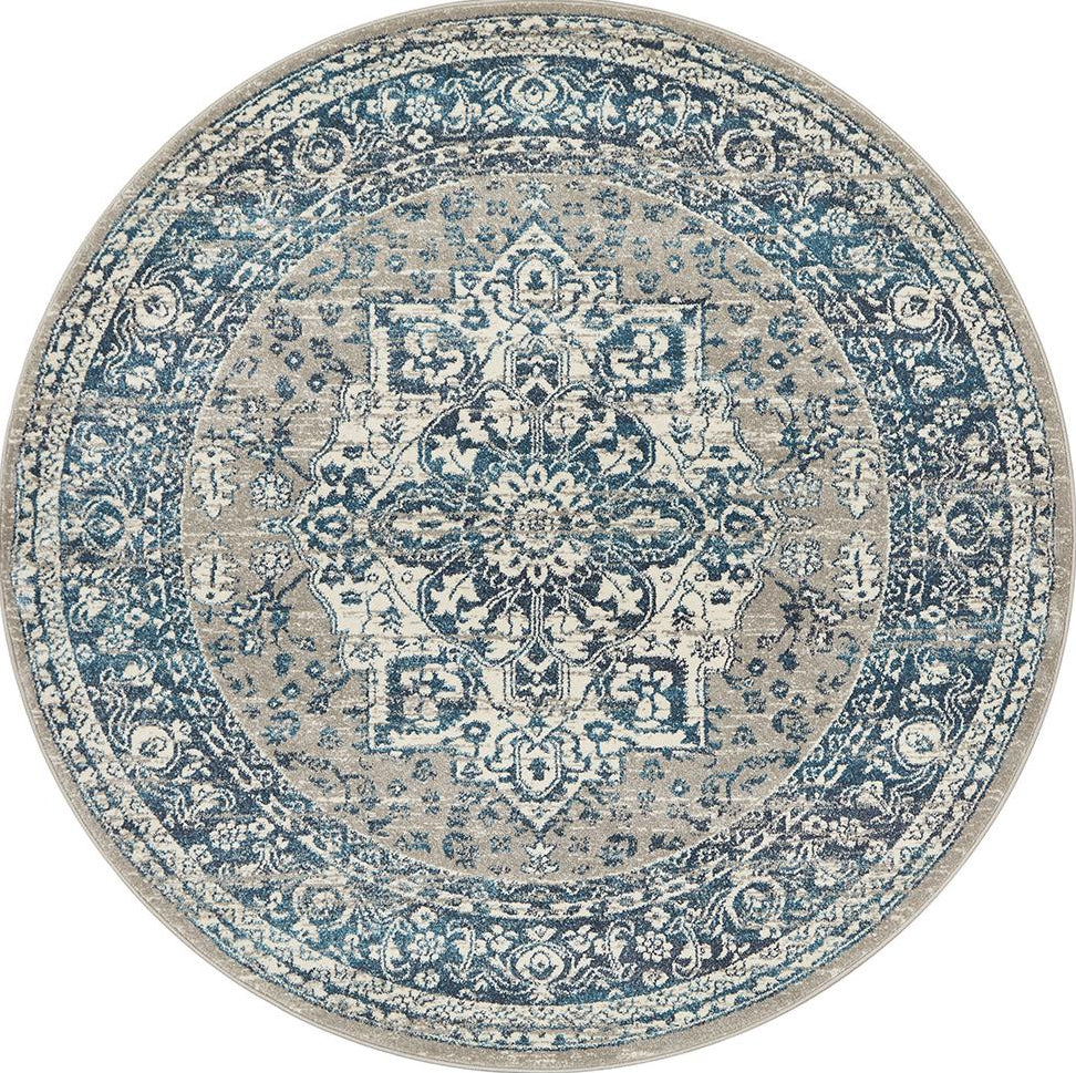 Dorrigo Blue Round Rug