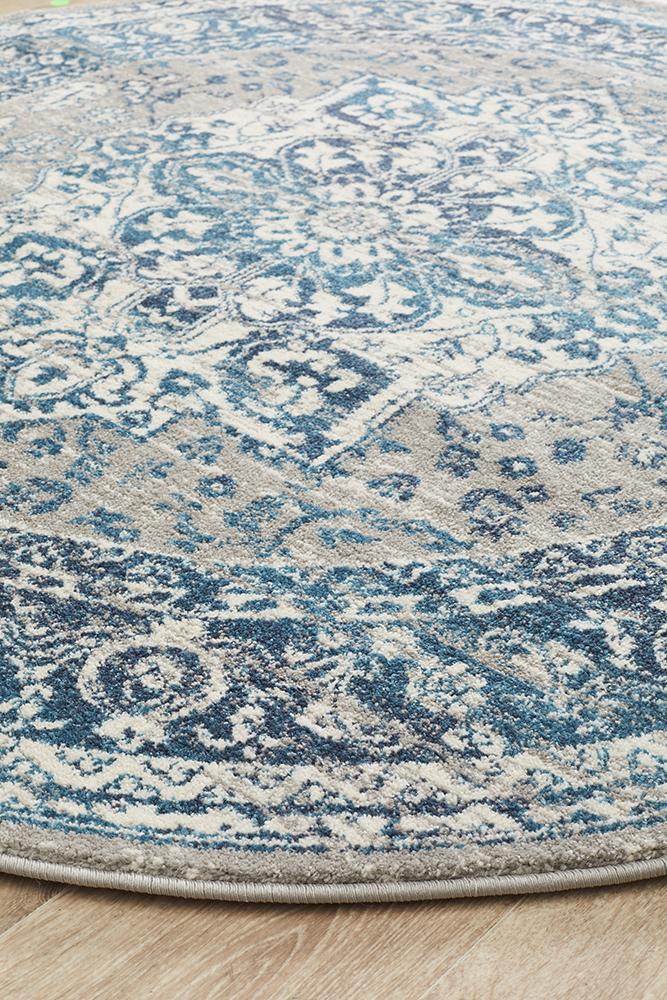 Dorrigo Blue Round Rug