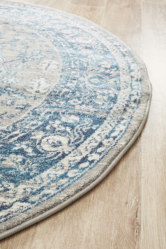 Dorrigo Blue Round Rug