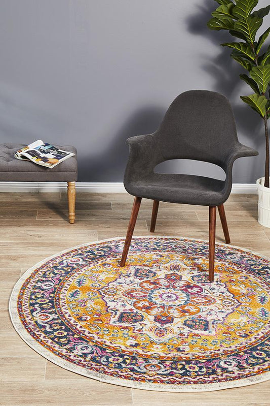 Dorrigo Prism Multicolor Round Rug