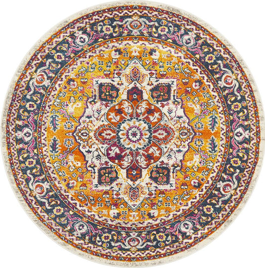 Dorrigo Prism Multicolor Round Rug