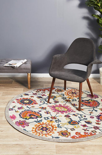 Dorrigo Natural Multicolor Round Rug