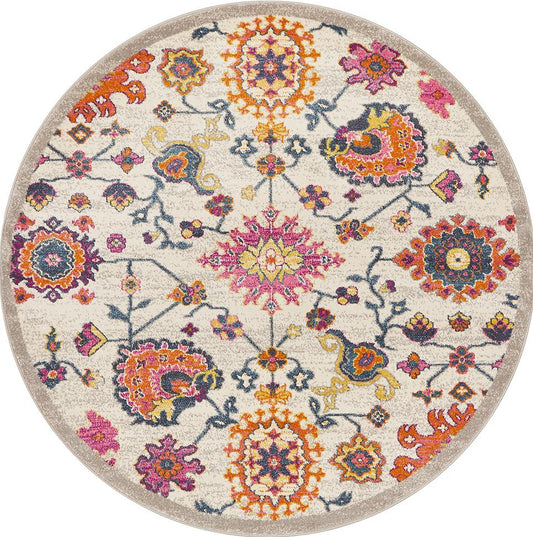 Dorrigo Natural Multicolor Round Rug