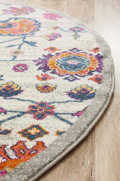 Dorrigo Natural Multicolor Round Rug