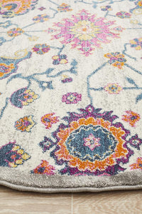 Dorrigo Natural Multicolor Round Rug