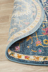 Dorrigo Multicolor Navy Round Rug