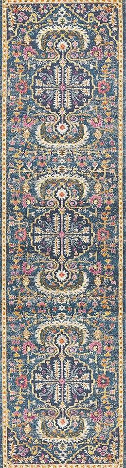 Dorrigo Midnight Multicolor Navy Runner Rug