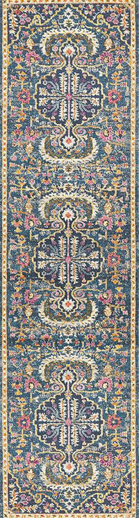 Dorrigo Midnight Multicolor Navy Runner Rug