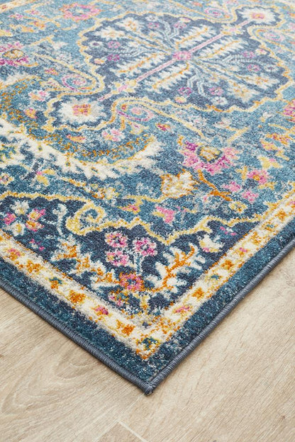 Dorrigo Midnight Multicolor Navy Runner Rug