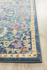 Dorrigo Midnight Multicolor Navy Runner Rug