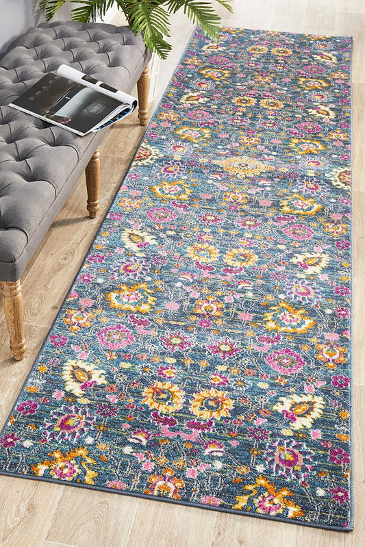 Dorrigo Multicolor Blue Runner Rug