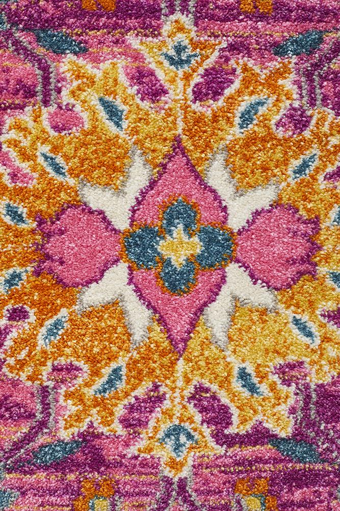 Dorrigo Fuchsia Purple Round Rug