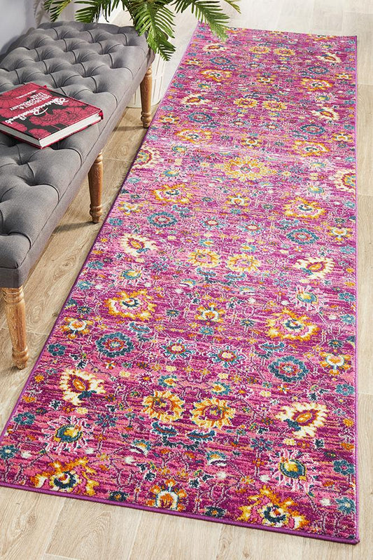 Dorrigo Fuchsia Coast Purple Runner Rug