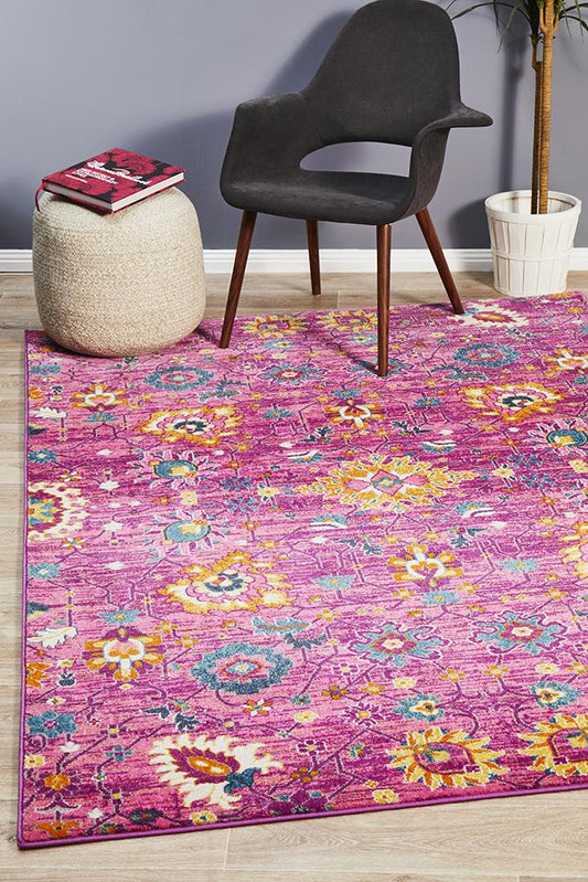 Dorrigo Fuchsia Ridge Purple Rug