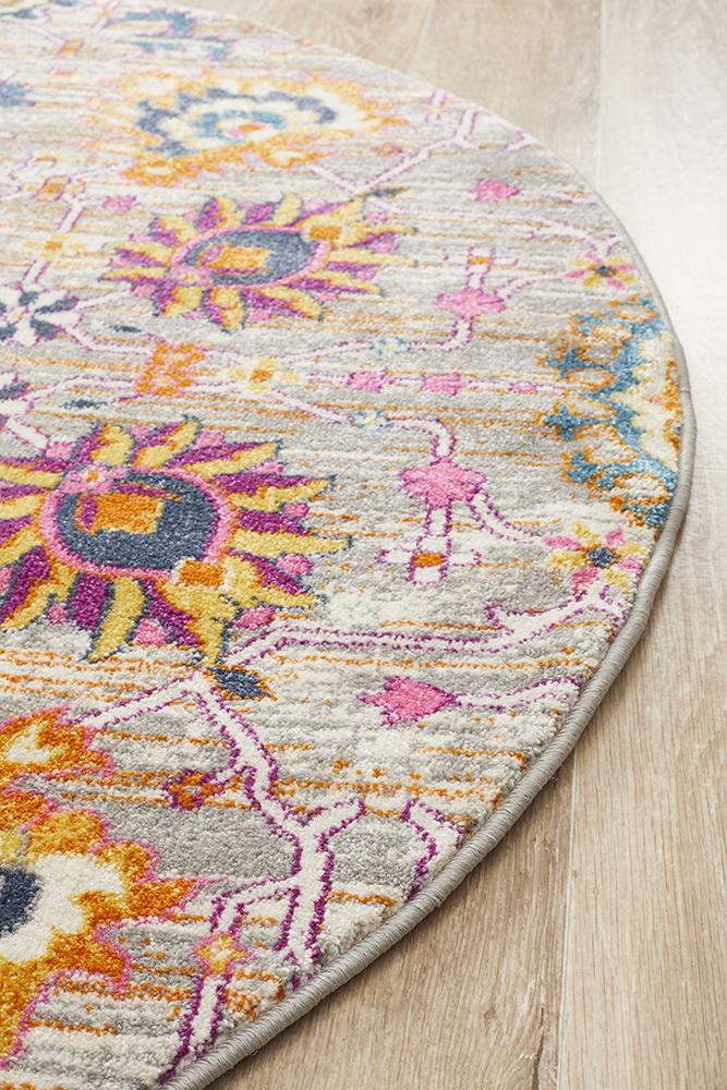 Dorrigo Multicolor Round Rug