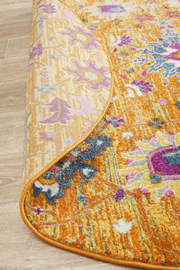 Dorrigo Rust Multicolor Round Rug