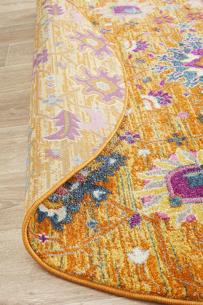 Dorrigo Rust Multicolor Round Rug