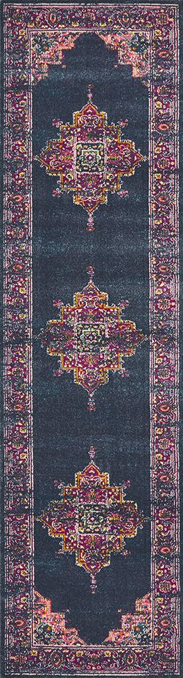 Dorrigo Navy Blue Runner Rug