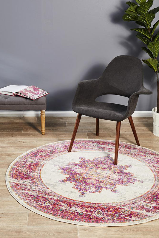 Dorrigo Pink Round Rug