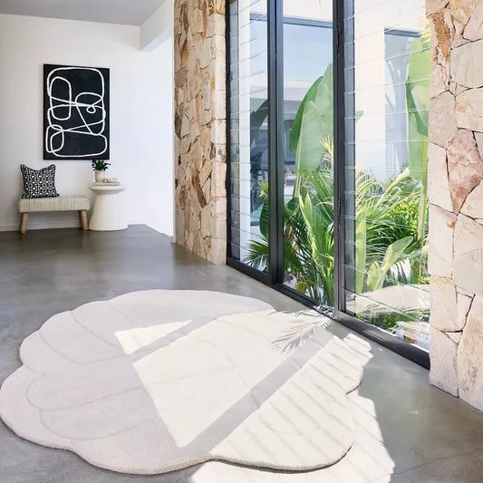 Barwon Beige Wool Rug