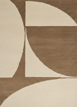Belair Ivory & Brown Wool Rug