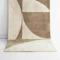 Belair Ivory & Brown Wool Rug