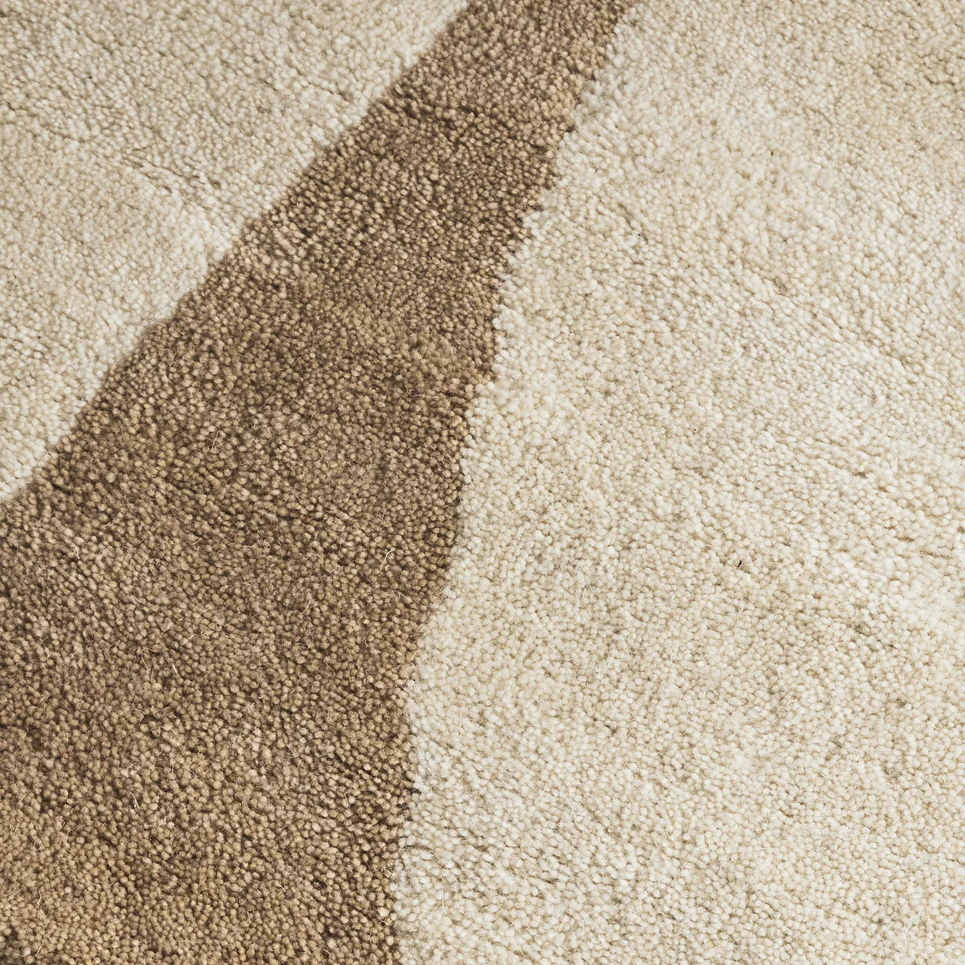 Belair Ivory & Brown Wool Rug