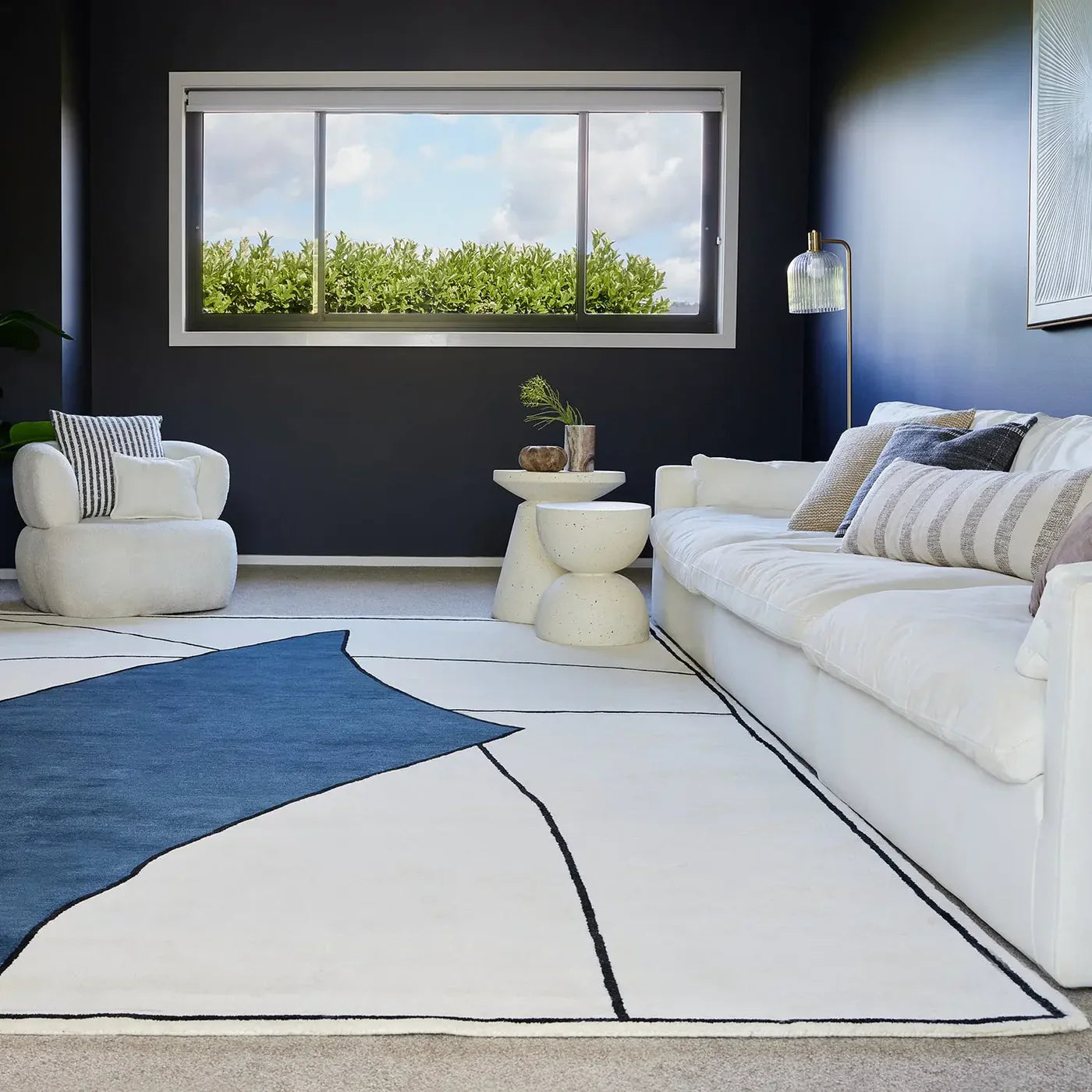 Busselton Blue Wool Rug