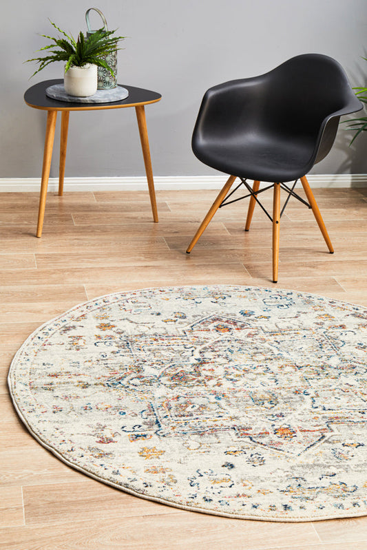 Ulladulla Silver Round Rug