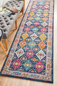 Ulladulla Navy Runner Rug