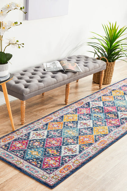 Ulladulla Navy Runner Rug