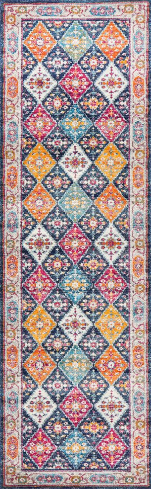 Ulladulla Navy Runner Rug