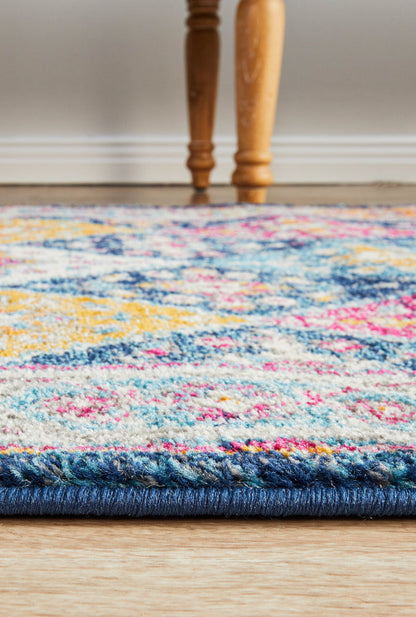 Ulladulla Navy Runner Rug