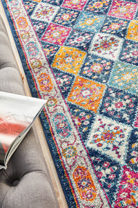 Ulladulla Navy Runner Rug