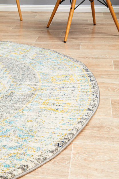 Ulladulla Grey Round Rug