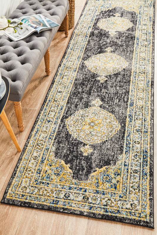 Ulladulla Charcoal Grey Runner Rug