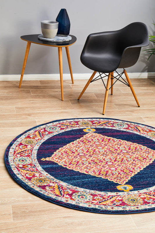 Ulladulla Blue Round Rug
