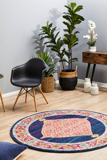 Ulladulla Blue Round Rug