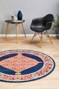 Ulladulla Blue Round Rug