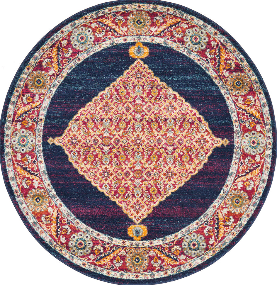 Ulladulla Blue Round Rug