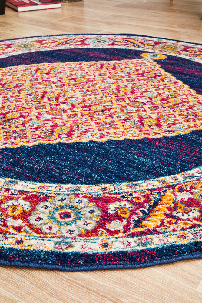 Ulladulla Blue Round Rug