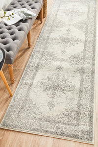 Ulladulla Platinum Silver Runner Rug