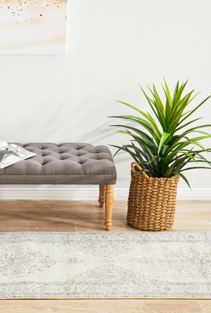 Ulladulla Platinum Silver Runner Rug